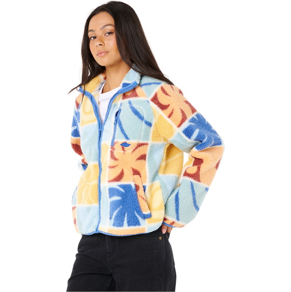 2025 Rip Curl Womens AOTS Ty Williams Zip Polar Fleece 0ADWFL - Multi
